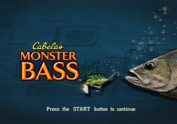 Cabela's Monster Bass screen shot title